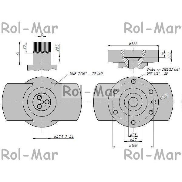 Wał korbowy MF4/4512 RM-UR040591 | Exvi
