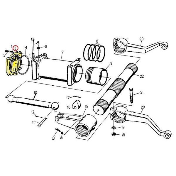 Pokrywa podnośnika hydraulicznego C-330 50020752 | Exvi
