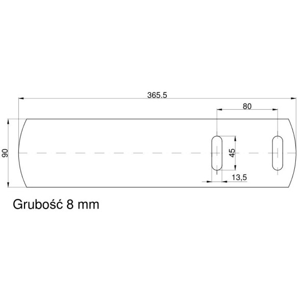 Listwa tylna odkładni prawa Kverneland RM-053387 | Exvi