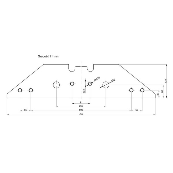 Płoza długa obracalna P&L Kverneland RM-073609 | Exvi