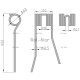 Palec prawy szeroki PZ-110 Przetrząsarka 5275130030 | Exvi