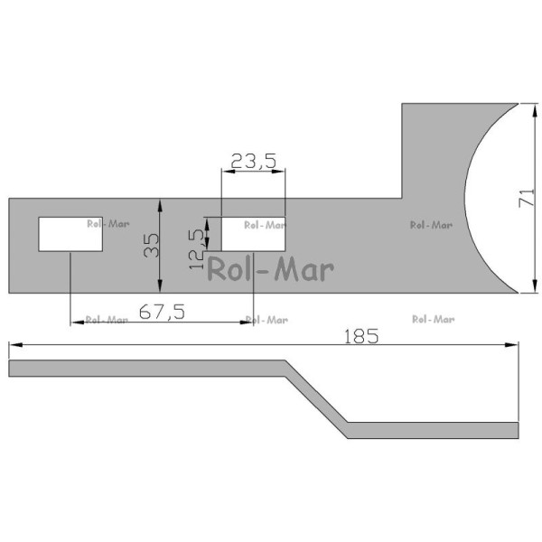 Skrobak lewy przedni Fortschritt T-088 RM-0203963960 | Exvi