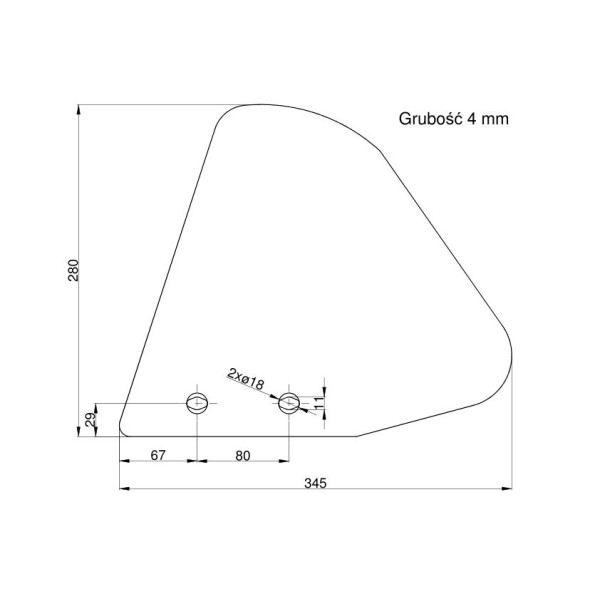 Odkładnia przedpłużka prawa Kverneland RM-076812 | Exvi