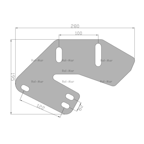 Uchwyt ścinacza lewy Kverneland RM-073311/063311 | Exvi