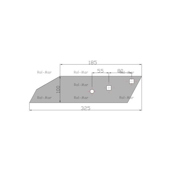 Dłuto, nakładka lemiesza lewa Lemken BU RM-3363987 | Exvi