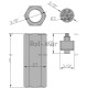 Zawór zabezpieczający 3/8" (gwint wew.) 50L V0781 | Exvi