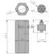 Zawór zabezpieczający 1/2" (gwint wew.) 80L V0791 | Exvi