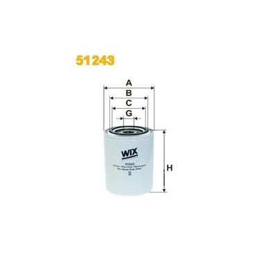 Filtr oleju John Deere LF678 Wix (zam LF678) 51243 | Exvi