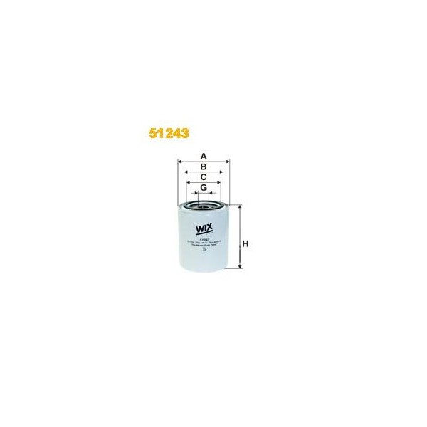 Filtr oleju John Deere LF678 Wix (zam LF678) 51243 | Exvi