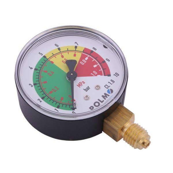 Manometr suchy M63 0-10 bar (1Mpa) MSO63PM12D10P | Exvi