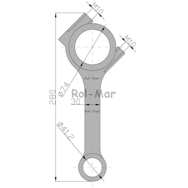 Korbowód silnika RE16494 John Deere RM-RE42733 | Exvi