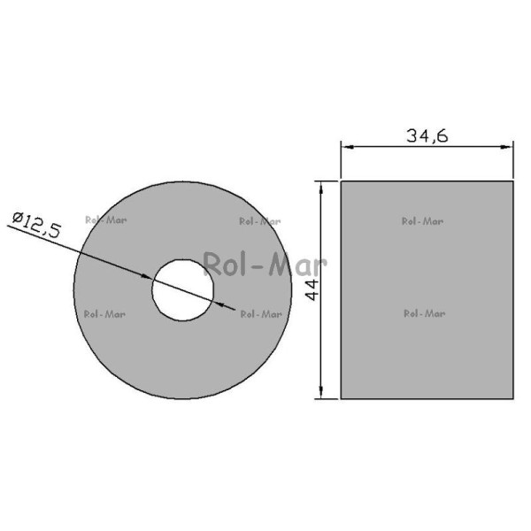 Tuleja gumowa podsiewacza 44x35mm 619342.1 RM-619342 | Exvi