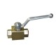 Zawór kulowy hydrauliczny dwudrożny 25 MPA KHB-3/8 | Exvi