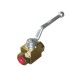 Zawór kulowy hydrauliczny dwudrożny 25 MPA KHB-1/2 | Exvi
