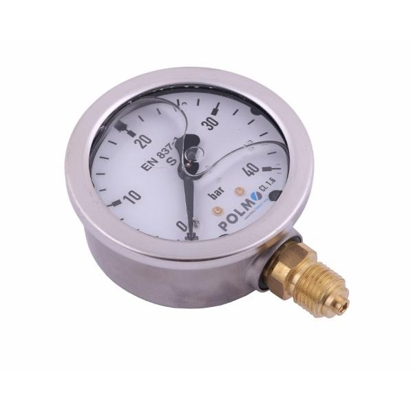 Manometr glicerynowy M63 0-40 bar MGH63KG14D40P | Exvi