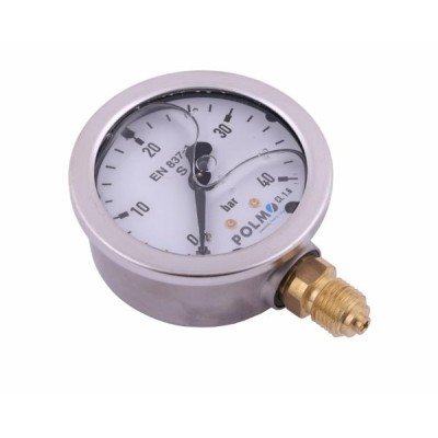 Manometr glicerynowy M63 0-40 bar MGH63KG14D40P | Exvi