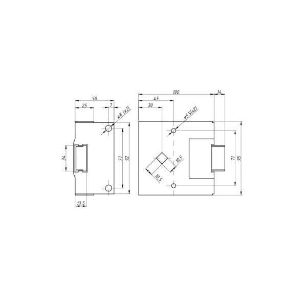 Zamek drzwi kabiny-lewy st.typ C-385 80368916 | Exvi