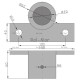 Obudowa łożyska Fortschritt T-088 RM-0204024840 | Exvi