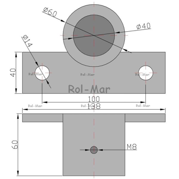 Obudowa łożyska Fortschritt T-088 RM-0204024840 | Exvi