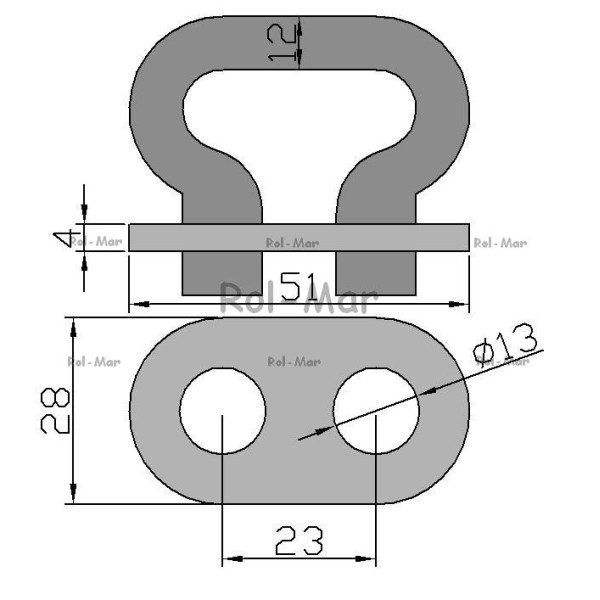 Ogniwo łańcucha kpl. Fortschritt RM-0203964350K | Exvi