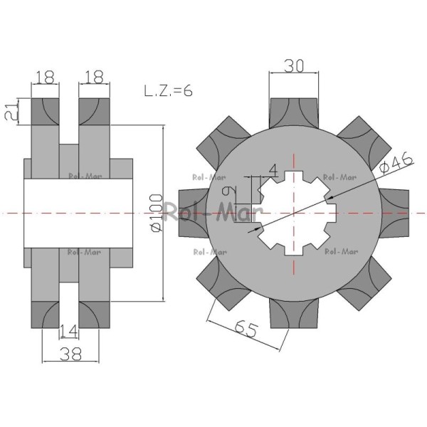 Koło gniazdowe z frezem Fortschritt RM-0203960740 | Exvi