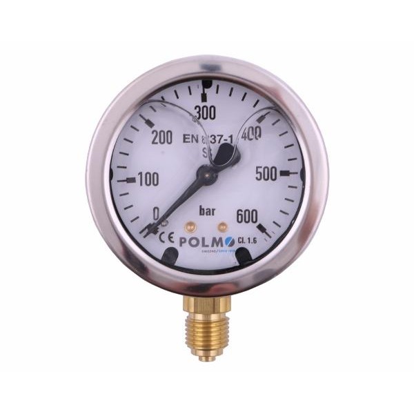 Manometr glicerynowy M63 0-600 bar MGH63KG14D600P | Exvi