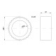 Satelita przedniego napędu Z-46 81325C1 RM-81325C1 | Exvi