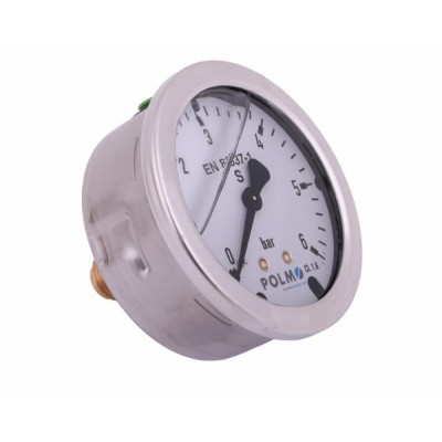 Manometr glicerynowy M63 0-6 bar tylne MGH63KG14T6P | Exvi