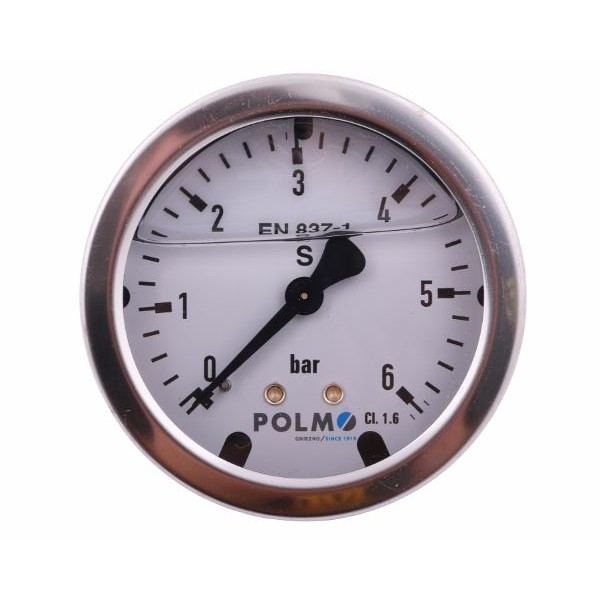 Manometr glicerynowy M63 0-6 bar tylne MGH63KG14T6P | Exvi