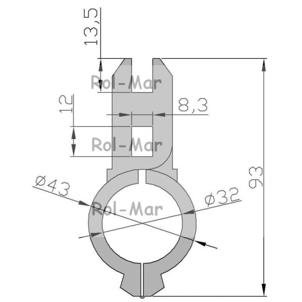 Piasta drążka motowideł Z55823 John Deere RM-Z55823 | Exvi