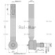Przegub kierowniczy 270mm - M22x1,5 RM-04388223 | Exvi
