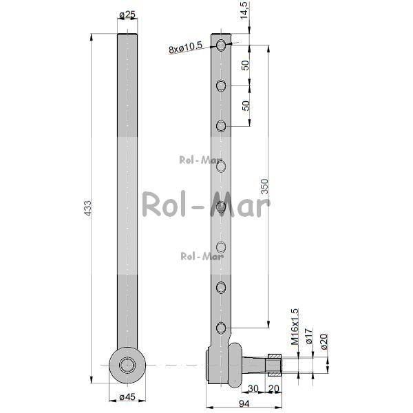 Przegub drążka kierowniczego RM-AR51584 | Exvi