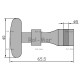 Zaczep osłon gumowy długi 65mm 804951.0 RM-804951 | Exvi
