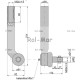 Przegub kierowniczy 260mm - M24x1,5 RM-AL116741 | Exvi