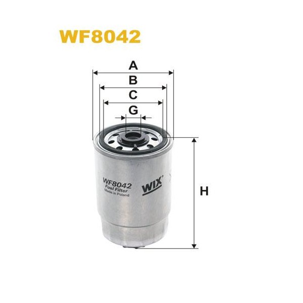 Filtr Paliwa WF8042 Wix | Exvi