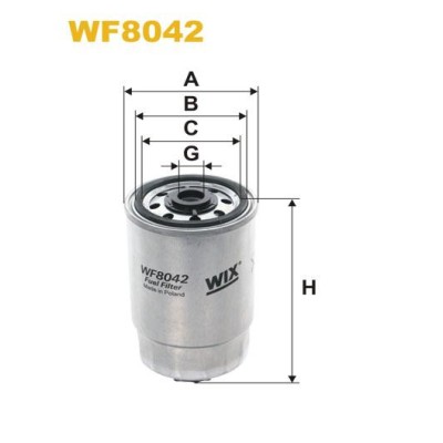 Filtr Paliwa WF8042 Wix | Exvi