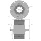 Piasta koła ślimakowego Fortschritt RM-0200134801 | Exvi