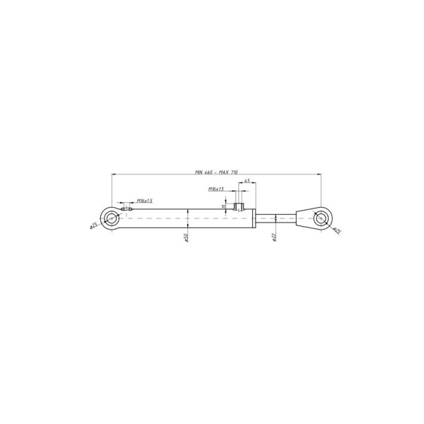 Cylinder hydrauliczny, siłownik wysuwu 5040995390 | Exvi