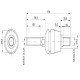 Przegub kierowniczy 178mm - M18x1,5L RM-049006 | Exvi