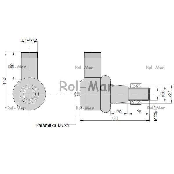 Przegub kierowniczy 73mm RM-81864115 | Exvi