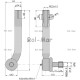 Przegub kierowniczy 285mm - M22x1,5 RM-AL110957 | Exvi