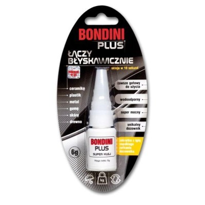 Klej cyjanoakrylowy Bondini Plus 6g RM-02-040 | Exvi