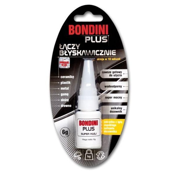 Klej cyjanoakrylowy Bondini Plus 6g RM-02-040 | Exvi
