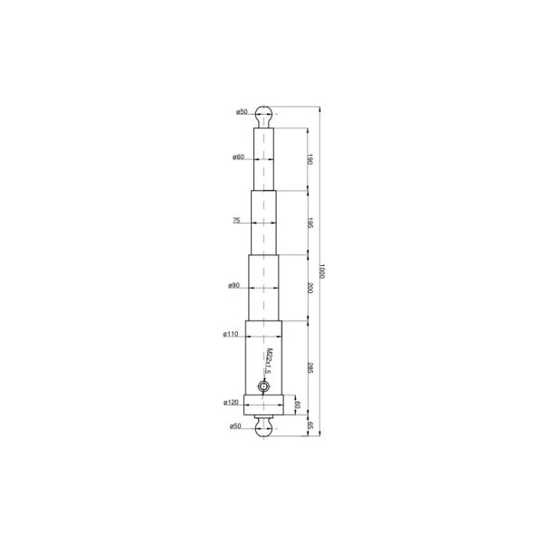 Cylinder HL-8 CT-S168-16-60/3/600 Przyczepa HL 8 | Exvi