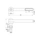 Przegub kierowniczy 207mm - M24x1,5 RM-126145A1 | Exvi
