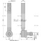 Przegub kierowniczy 210mm - M22x1,5 RM-04392038 | Exvi
