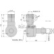 Przegub kierowniczy 105mm - M28x1,5 RM-3599679M91 | Exvi