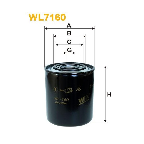 Filtr Oleju WL7160 Wix | Exvi