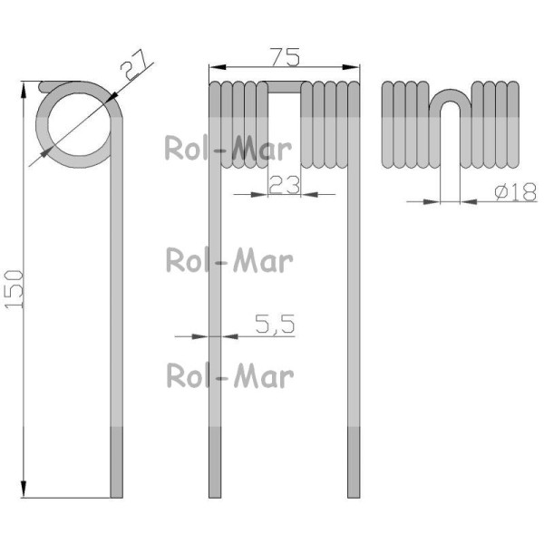 Palec podbieracza prasa Krone 938158.1 RM-2939001 | Exvi