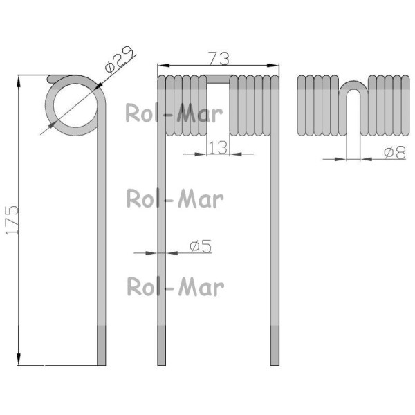 Palec podbieracza prasa Krone RM-2939004 | Exvi